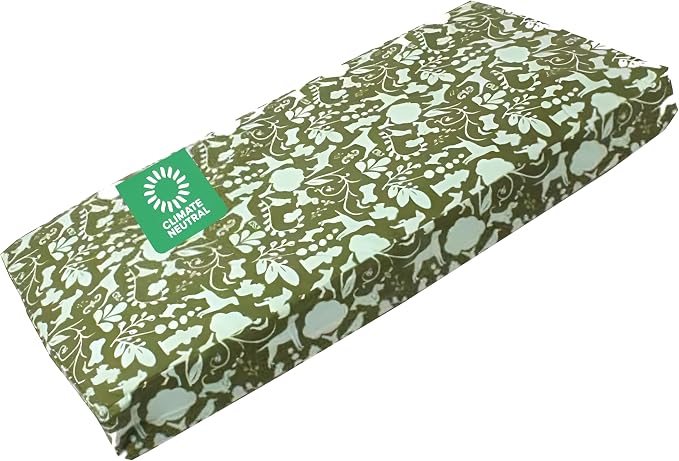 Molly Mutt Large Crib Mattress Cover - Amarillo by Morning Print - Measures 27”x52”x5”- 100% Cotton - Durable - Breathable - Sustainable - Machine Washable Dog Bed Cover