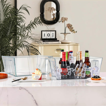 15L Ice Bucket for Parties, 2 Pcs, (15.7x11.8x6.7 in)