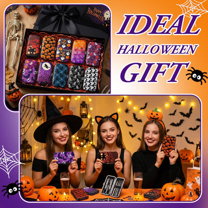 Lanties 10 Sets Halloween Gifts Bulk for Women Manicure Set Nail Clippers Bulk Halloween Party Favors Pumpkin Ghost Cute Spooky Manicure Tools Kit for Women Girls Party Gifts Nail Salon