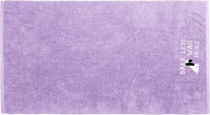 DAN RIVER Dog Towel - Pack of 1, 100% Cotton, 20x40, Ultra Soft 450 GSM, Super Absorbent & Quick Drying Towel for Dogs, Cats, and Other Pets, Crocus Petal.