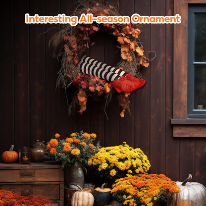 Bothyi Wicked Witch Legs Prop Halloween Decorations Craft Novelty Haunted House Decoration Witch Legs Witch Prop for Garden Halloween Outdoor Porch