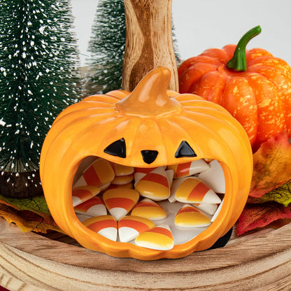 EYNDYN Halloween Pumpkin Candy Bowl Cute Candy Bowl Holiday Tired Tray Decor for Trick or Treat Party Decoration Supplies Gift Halloween Fall Thanksgiving Home Decor