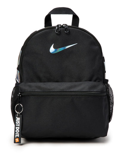 Nike Kid's Brasilia JDI Mini Backpack (11L), Black/Black/Holo, MISC