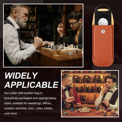 Lasnten 10 Set Cutter with Leather Case Ring Fit Almost Sizes Clippers Keychain Accessories Father's Day Gifts for Men