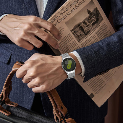 Milanese Metal Bands for Samsung Galaxy Watch 7 6 5 4 Band 40mm 44mm/Watch 6 4 Classic Bands 46mm 42mm 47mm 43mm/5 Pro/3 41mm/FE/Active 2 Men/Women,20mm Stainless Steel Mesh Loop Magnetic Strap Correa