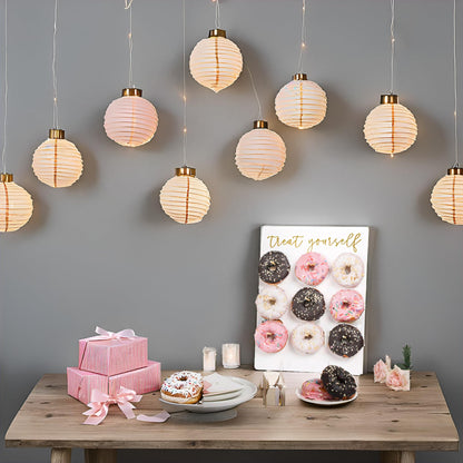 Rmeosye Donut Wall Display Stand, White Donut Holder Board，Fits 9 Donuts