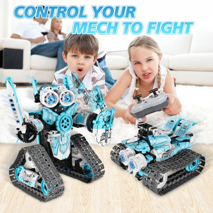 MOJINO STEM Robot Building Kit for Boys 6-12, APP & Remote Control RC Toy for Kids Science LearningDIY Educational Gift Set for Age 6 7 8 9 10 11 12+ Boys & Girls