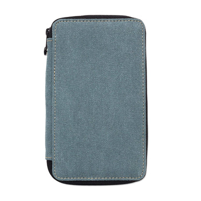 Speedball Art Products 258240 24 Pencil Storage Canvas Pencil Case, Steel Blue