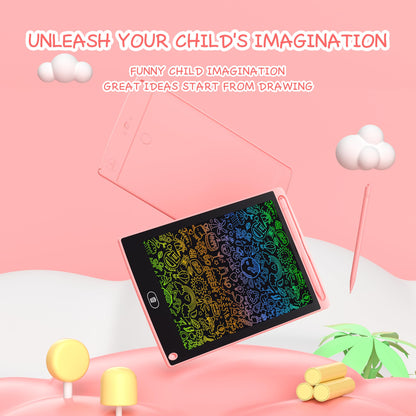 LCD Writing Tablet for Kids - 10 Pack 8.5 Inch Doodle Board Erasable Electronic Painting Drawing Pads Learning Toy Gifts for Christmas Birthday School Age 3-8 (Blue, Red, Green, Pink, Black)