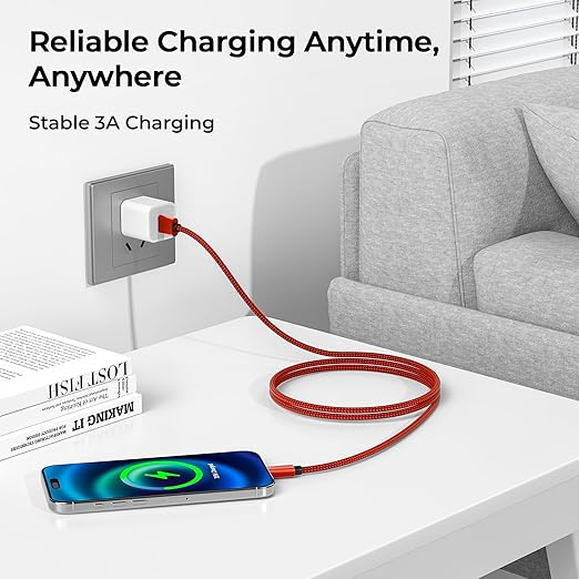 Basesailor USB Type C Charger Cable 1.5FT 2 Pack,Charging Cord for Kindle Fire HD 10 9th 2019,8 10th 2020,Paperwhite 2021 11th Generation,iPad Air 4 4th 5 5th Mini 6 6th Gen,Samsung Galaxy Z Flip Fold