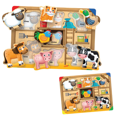 The Learning Journey: My First Lift & Learn - On The Farm – Early Active Puzzle Intellectual Development - Boys & Girls Puzzle Play Toddler Toys & Gifts for Ages 2-5 Award Winning