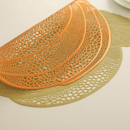 Qancesd Fall Pumpkin Placemats, Set of 6 Halloween Thanksgiving Placemats, Autumn Harvest Place Mats Home Table Decorations, Orange