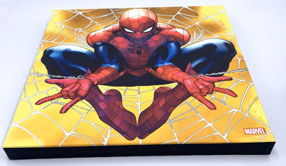 Silver Buffalo Spider-Man 15x15 inch Canvas Wall Art - Spiderman Shooting Webs Picture Poster Wall Decor
