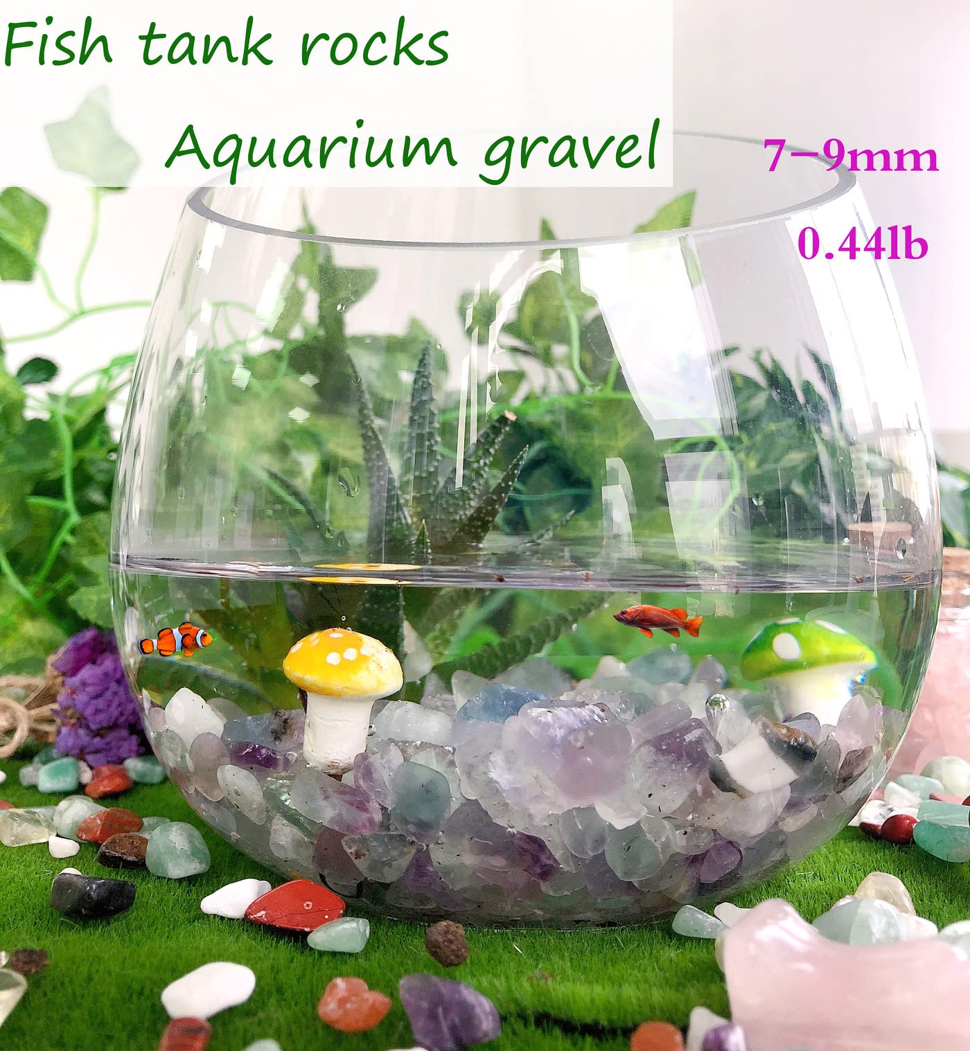 Tiger Eyes Aquarium Gravel Rocks Natural Tumbled Healing Crystal Chips Bulk Gemstones Tumbled Crushed Stones for Fountain Vase Filler Planters Decorative Fish Tank Potted Reiki Energy Balancing 0.44lb