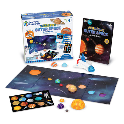 Learning Resources Skill Builders! Outer Space Activity Set - 17 Pieces, Ages 4+, Preschool Science, STEM Toys, Toddlers Homeschool Montessori, Gifts for Boys and Girls