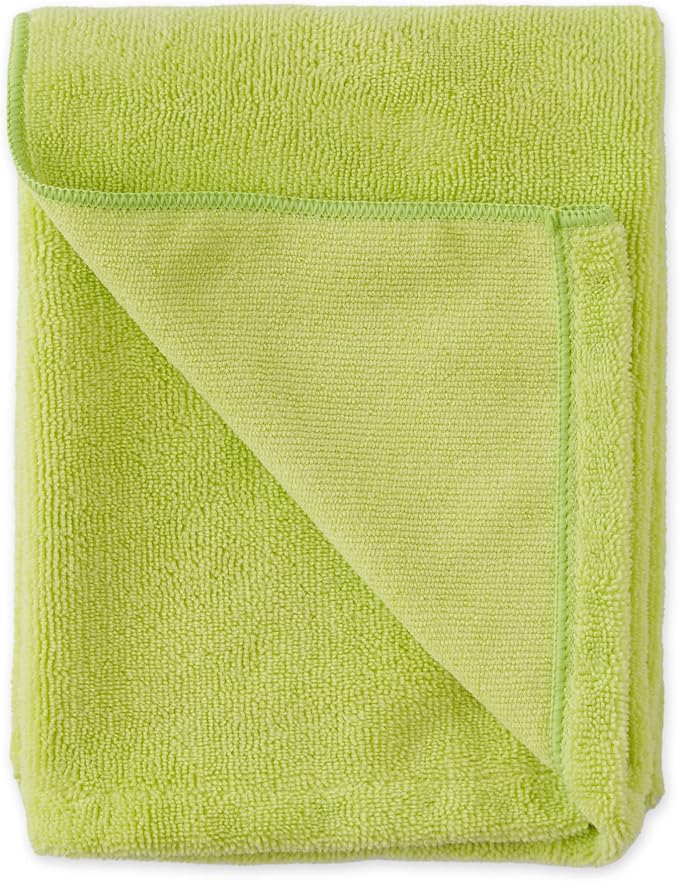Bone Dry Pet Grooming Microfiber Towel, Embroidered Collection, X-Large,41x23.5, Lettuce Green (Pack of 2)