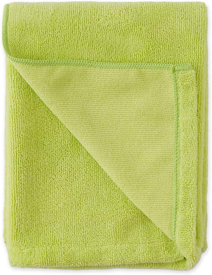 Bone Dry Pet Grooming Microfiber Towel, Embroidered Collection, X-Large,41x23.5, Lettuce Green (Pack of 2)