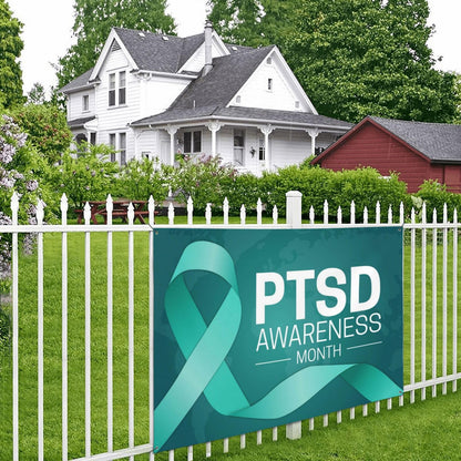 June Is Ptsd Awareness Month Banner Party Background Decorations 47x71 Inch Party Supplies