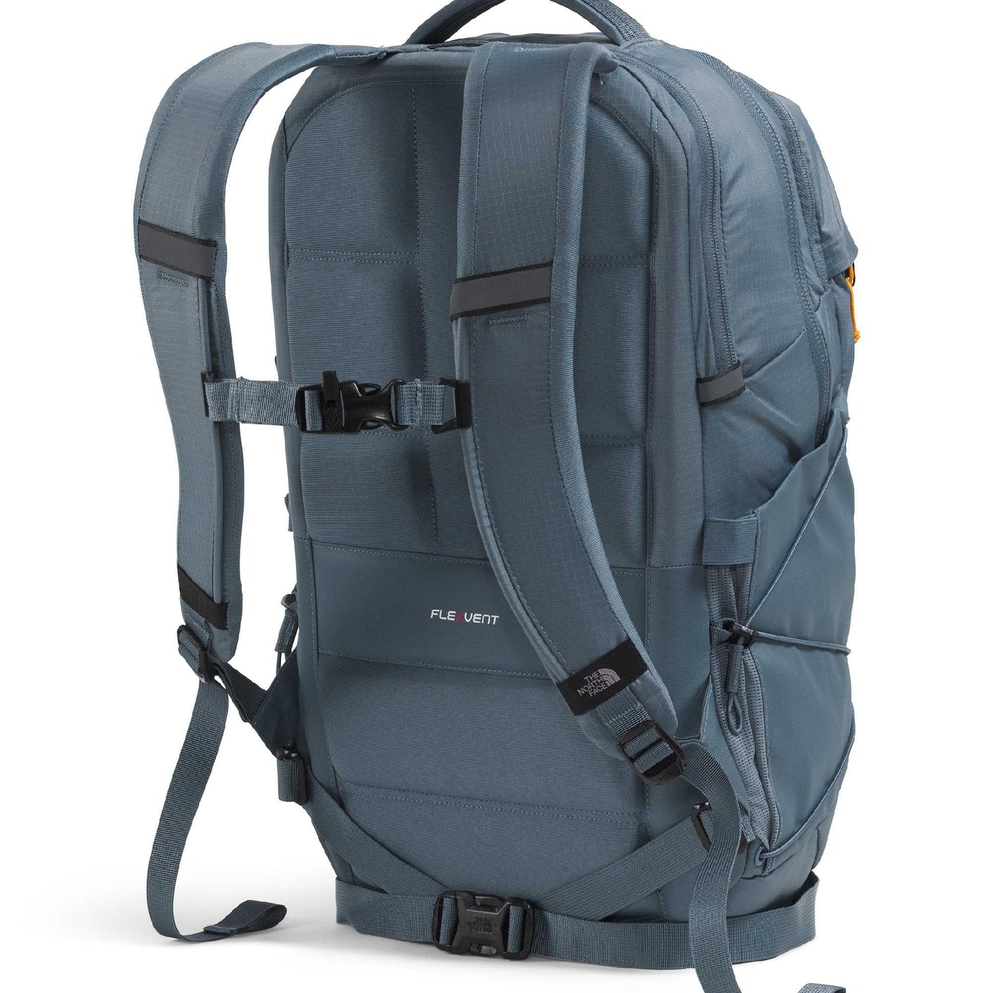 The North Face Borealis Commuter Laptop Backpack - Water Repellent, Laptop Sleeve, Large Main Compartment, Granite Grey/Dust Orange, One Size