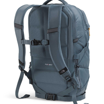The North Face Borealis Commuter Laptop Backpack - Water Repellent, Laptop Sleeve, Large Main Compartment, Granite Grey/Dust Orange, One Size