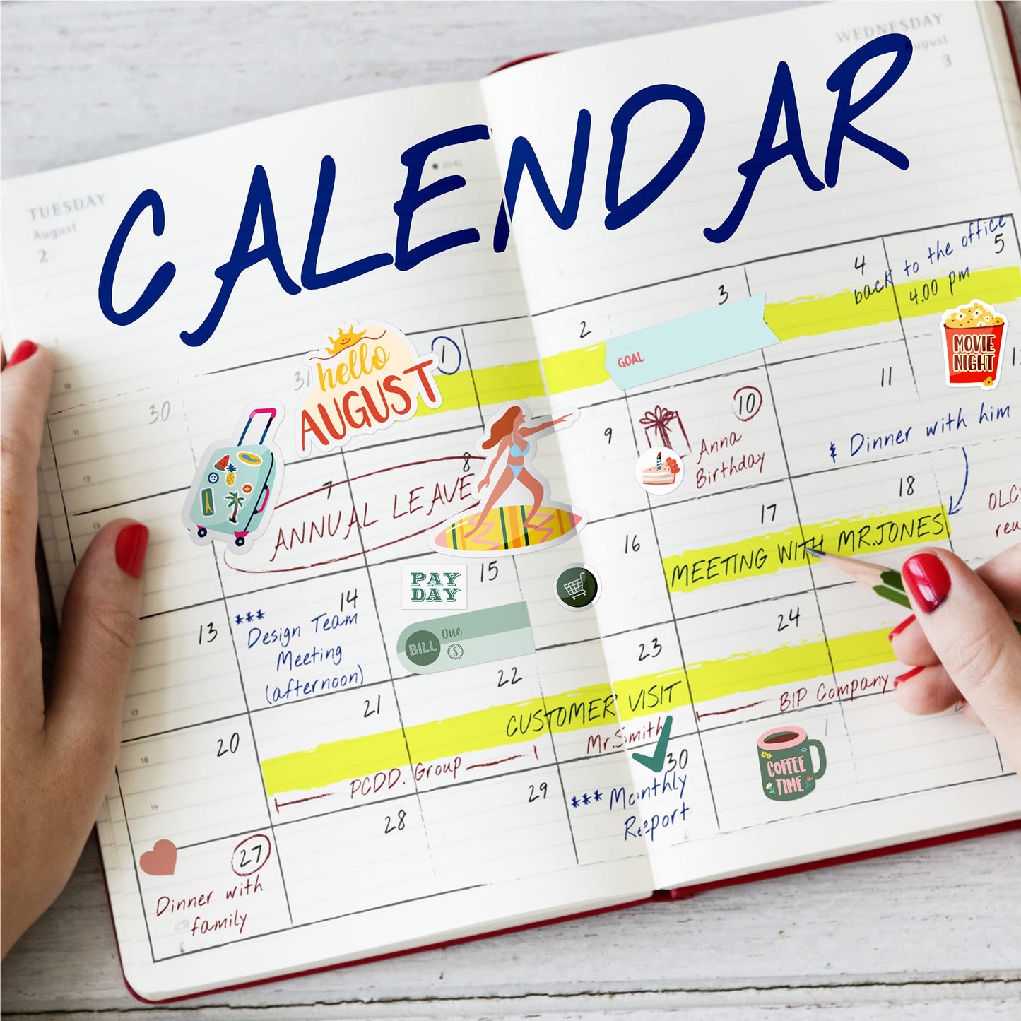 Happy Holiday Seasonal Planner Sticker Pack - 500+ Cute Stickers for Daily Planners - Monthly Events, Halloween, Calendars, Journal, Female Emprovement, Teachets, +6 Water Bottle Sticker Pack