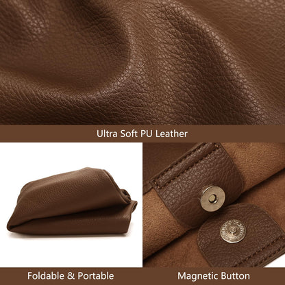 Pelimoo Hobo Bags for Women, Soft Vegan Leather Shoulder Handbags, Slouchy Tote Purses for Work, Travel, School (Coffee)