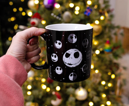 Nightmare Before Christmas Disney The Jack Skellington Moon Phases Ceramic Mug | BPA-Free Large Coffee Mugs and Cups For Beverages, Home & Kitchen Essentials | Halloween Gifts | Holds 20 Ounces