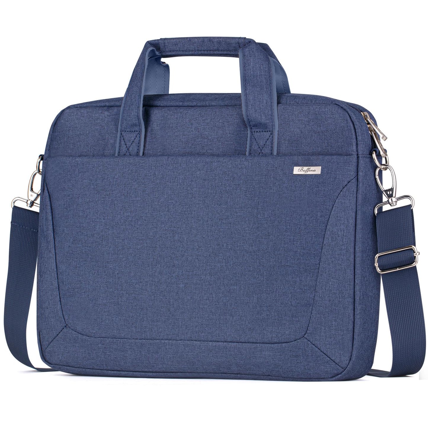BAFFINA Laptop Shoulder Bag 15.6 16 Inch Business Gifts for Men Women,Laptop Briefcase for 14“ 15” 16“ MacBook/Notebook Hp Dell Asus,Waterproof Computer Carrying Case Messenger Bag with Strap,Blue