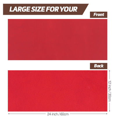 Shkira 12''X24'' Genuine Crimson Leather Sheets for Crafts - Square 2.0MM Thick Genuine - Thick Cowhide Pieces Square - Leather Sheet for Arts