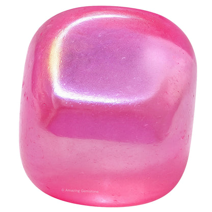 Amazing Gemstone Rose Aura Quartz Crystals and Healing Stones Tumbled - 1 oz Rose Aura Quartz Stone, Healing Stones for Energy Balance, Stress Relief - Premium Polished Gems Rocks for Meditation
