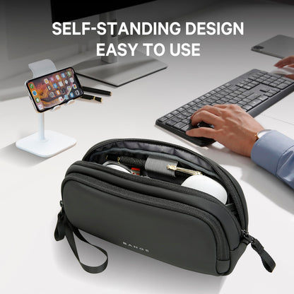 BANGE Electronics Organizer Travel Case, Water Resistant Travel Bag, Tech Pouch Accessories Organizer for Cable,Cord, Phone, Cables, USB Flash Drive, Daily Items