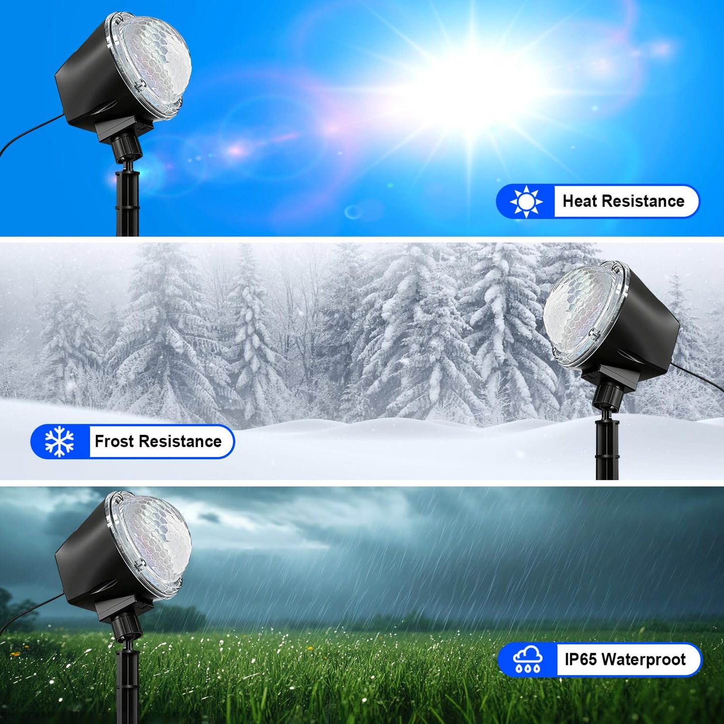 Christmas Ocean Wave Projector Light Outdoor，Halloween Water Effect Lamp