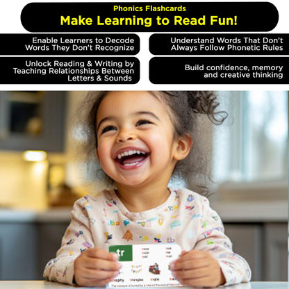 Award-Winning Phonics & Vocabulary Flash Cards (1000+ Words w/Prefixes, Suffixes & CVC) incl. Games & Visual Aids for Ages 4-8, Pre-K to 3rd Grade