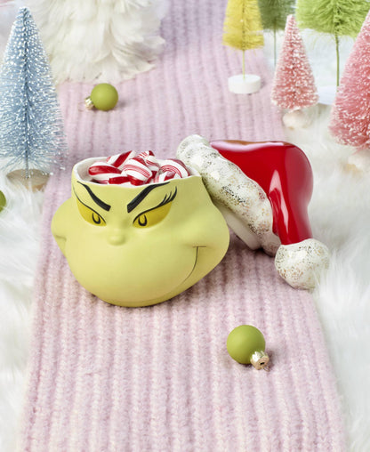 Lenox 896338 Merry Grinchmas Covered Candy Jar, Christmas & Holiday Decor