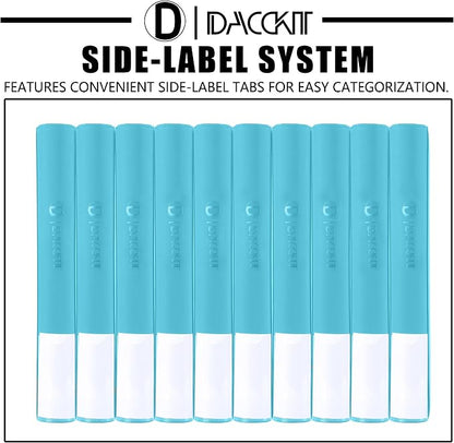D DACCKIT Card Binder 16 Pocket - Fits 1024 Cards，4X4 Ringless Card Album with Sleeves for Trading Cards & Sports Cards（Model A，Classic Turquoise）