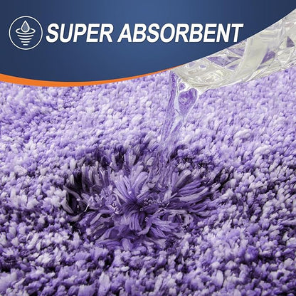 OLANLY Bathroom Runner Rugs Mat 59x20, Extra Soft Absorbent Microfiber Bath Rugs, Rubber Backing, Quick Dry, Washable Long Bath Mats for Bathroom Floor, Tub and Shower, Home Decor Accessories, Violet