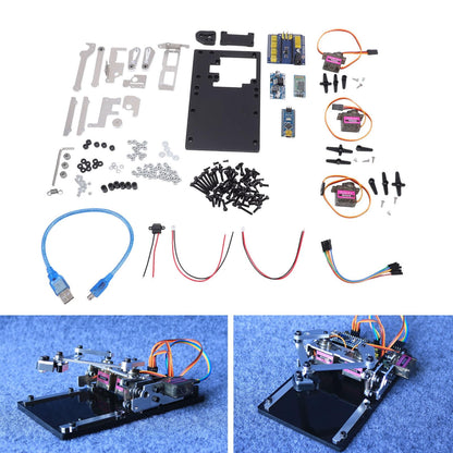 DIY Drawing Robot Kit with Mechanical Arm - Educational Pen Plotter Writing Robot for Classroom Learning & Kids Creative DIY Projects