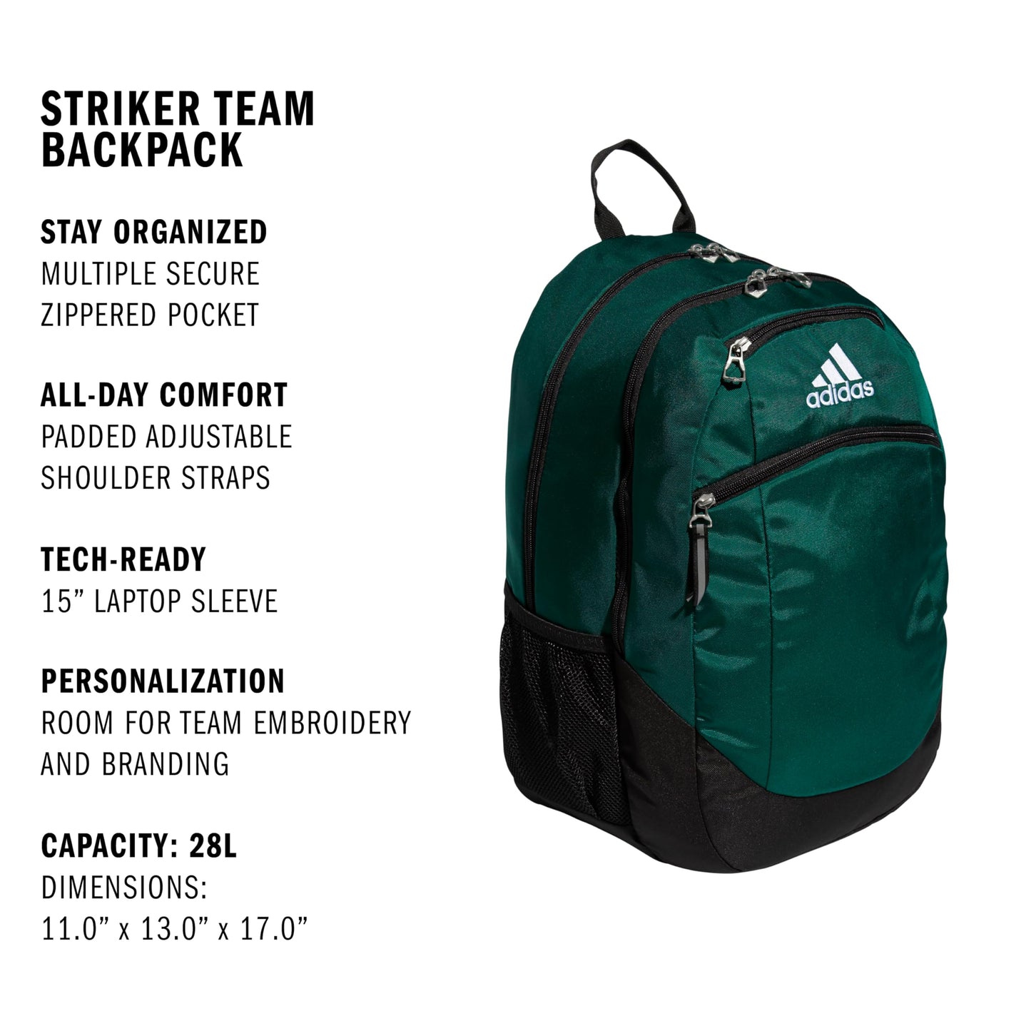 Striker Team Sports Backpack for soccer and more, workout bag for men and women