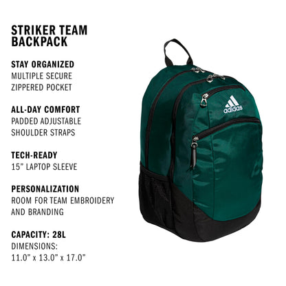 Striker Team Sports Backpack for soccer and more, workout bag for men and women