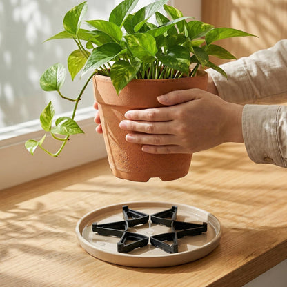 Elsjoy 60 Pack Pot Feet for Outdoor & Indoor Planters, Garden Plant Pot Risers Flower Pot Lifter, Planter Pot Support Feet for Drainage