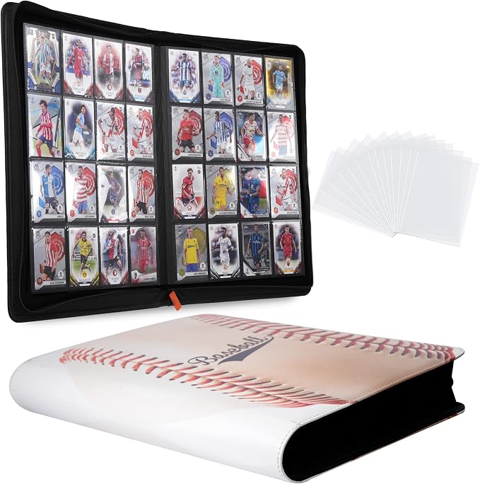 1000+ Pockets Trading Card Binder 1024 Capacity (16-Pocket, Baseball)
