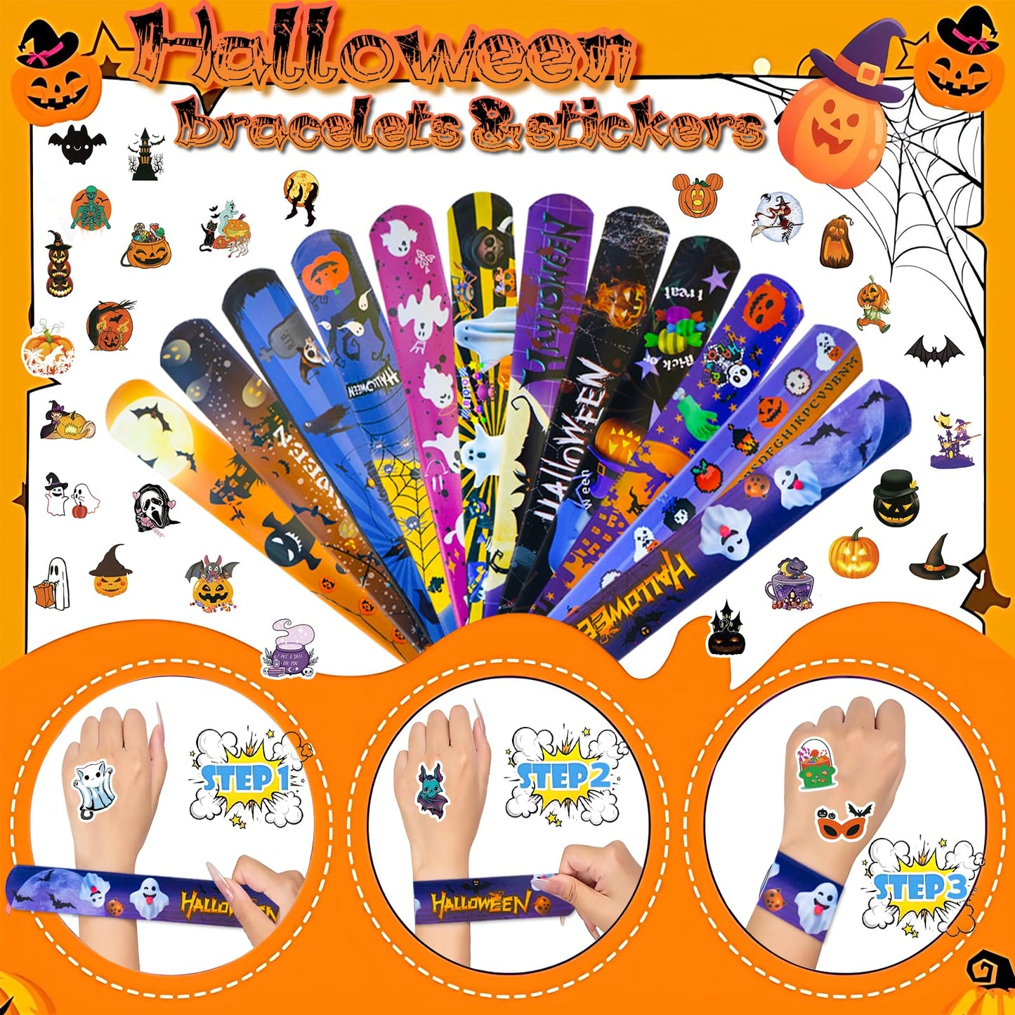 201PCS Halloween Party Favors , Bulk Fidget Toys for Party Supplies, Halloween Treats Non Candy School Classroom Carnival Prizes, Treasure Box Toy Chest, Halloween Gifts, Goodie Bag Stuffers