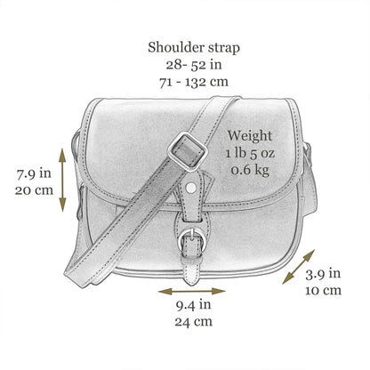 Time Resistance Leather Crossbody Bag for Women - Handbag, Shoulder Bag, Messenger, Purse (Brown) - Gift Box Included