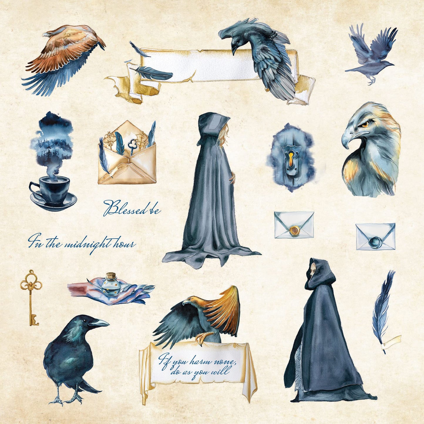 Mystical Ephemera! An Enchanting Vintage Sticker Book (over 900 stickers)