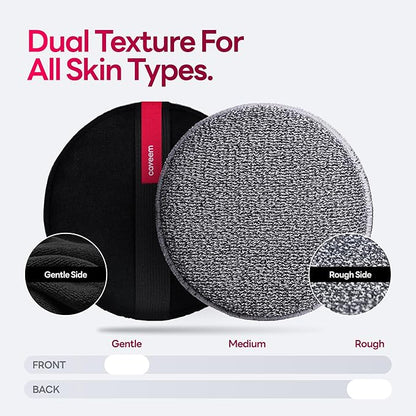 Caveem Exfoliating Body Scrubber, Bath and Body Scrub Buffer, Body Exfoliator for Remove Dead Skin, Gentle and Rough Lightweight Sponge for Shower (2 Pack)