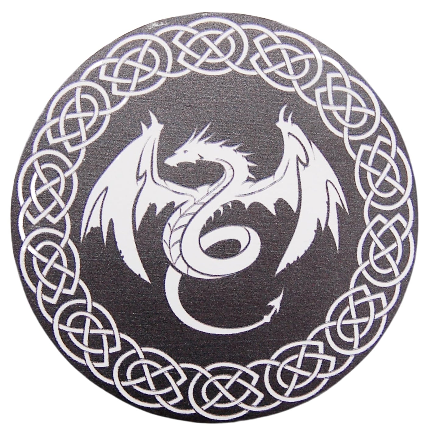 Gothic Dragon Coaster Set with Engraved Holder - 4.5-Inch Flying Dragon Coasters, Set of 4