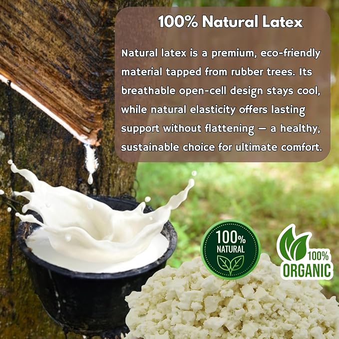Dogbed4less Organic Shredded Latex Foam 20lbs, White, 22" x 22" x 24", Made in USA