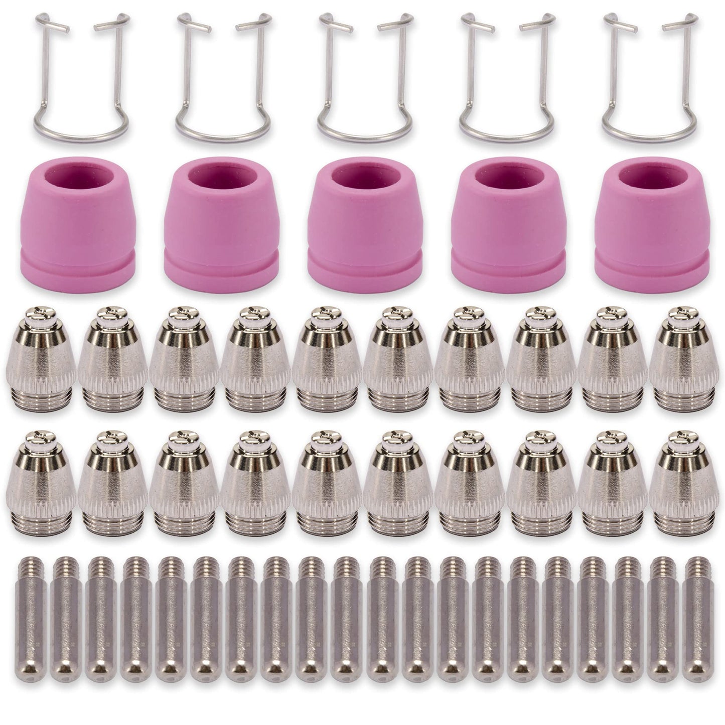 KERUE SG-55 AG-60 WSD-60 Plasma Cutter Cutting Torch Tip Nozzles Consumables Kit, .045'' 50PCS (AG60)