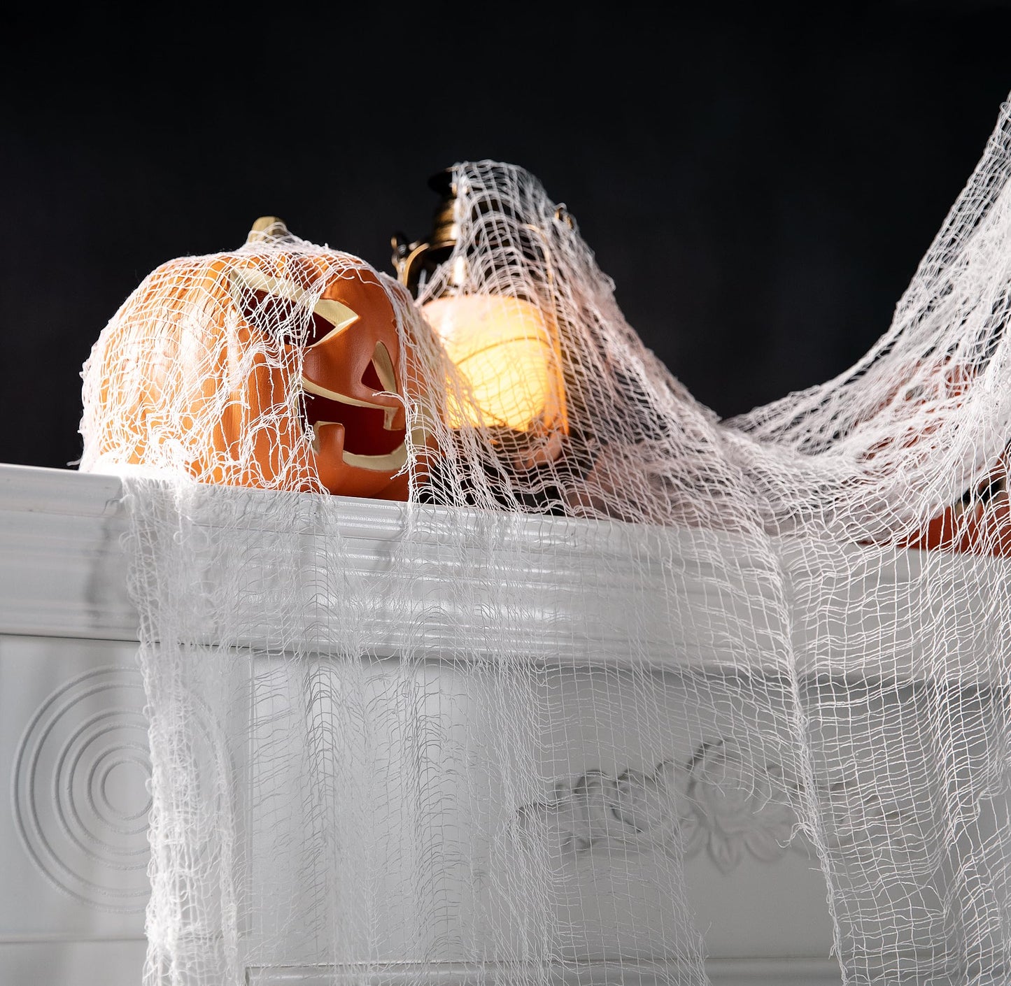 Tlswshsy Large Size 400" x 59" Halloween Creepy Cloth - Creepy Spooky Halloween Decorations - Large Size Scary Creepy Gauze for Halloweens Party Supplies Stairway Window Table Doorways Decor