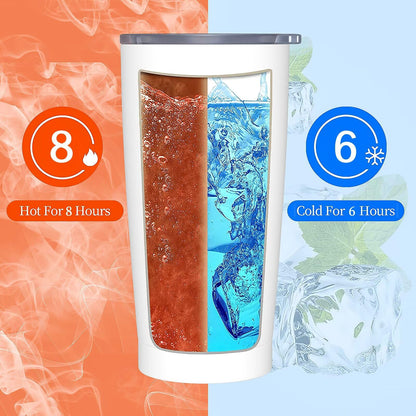 FEYAMYUN Spider Web Skull 20oz Tumbler, Halloween Spider Web Steel Travel Coffee Mug with Lid Straw, Thermal Water Bottle Black White Double Wall Vacuum Insulated Coffee Cup for Hot and Cold Drinks